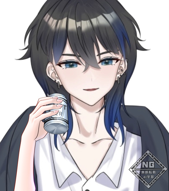 缶ビールを持つ素材🍺✨ VTuber素材/Vライバー素材/おはようVTuber/おはようVライバー/おはようVライバー素材/おはようVTuber素材 (透過素材)