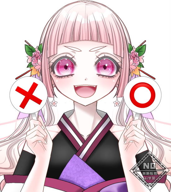 ⭕❌の札を持つ手の素材✨【VTuber素材】【無償素材】(透過素材)