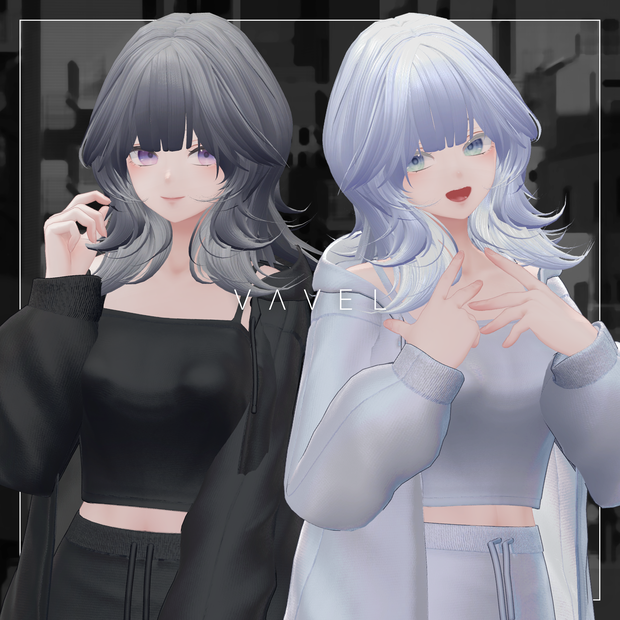 【5アバター対応】Muse Long Hair【VRChat】