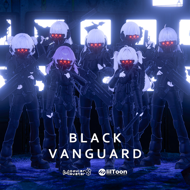 【20アバター対応】『BLACK VANGUARD』【VRChat】
