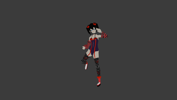 Retro Clown Girl 3d Vtuber model