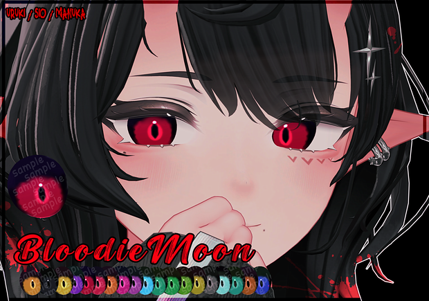 [Uruki / Sio / Manuka] [Bloodie Moon Eye texture + Emission]