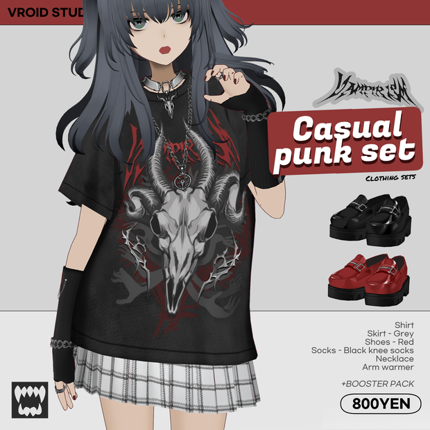 カジュアル ファンク セットアップ Casual Punk Set-up [VRoid]