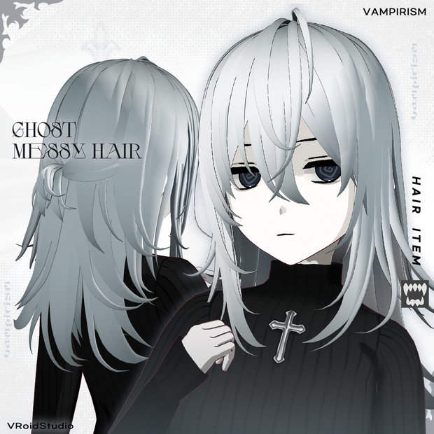 Ghost messy hair [VRoid]