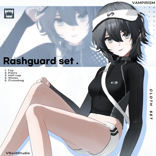 Rashguard swimsuit set [VRoid]