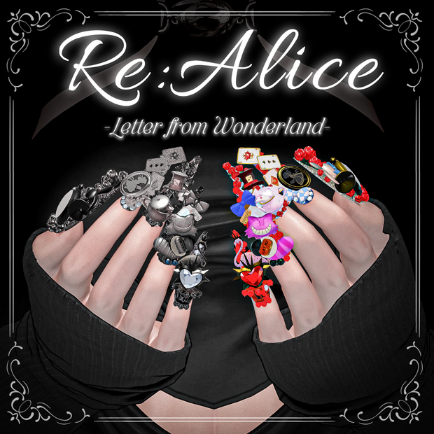 17アバター対応🐰 Re:Alice -Letter from Wonderland-⏱ 【MA対応ネイル】