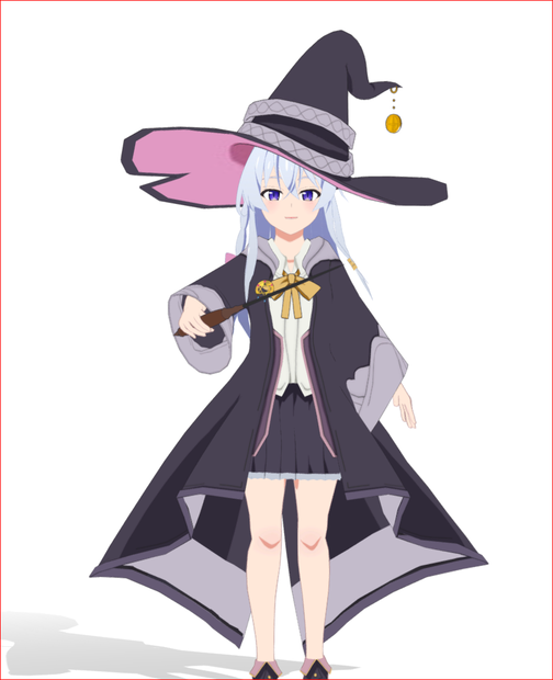 Elaina Wandering Witch VRChat Quest Avatar エレイナ - 放浪魔女 VRChat クエスト アバター