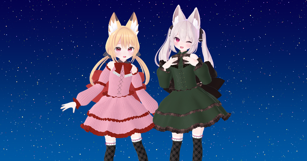 【こまどアバター＆ソラハちゃん対応】ゴシック調ロリータ