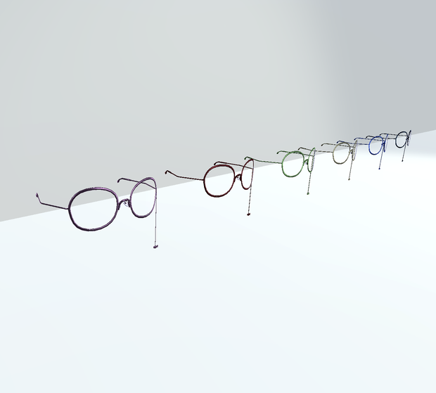 【Chalo専用】3Dモデル おさかなメガネ