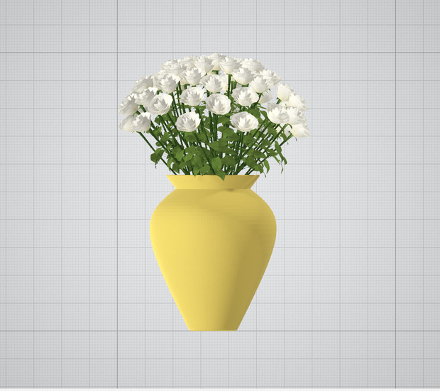 3d   花瓶　花