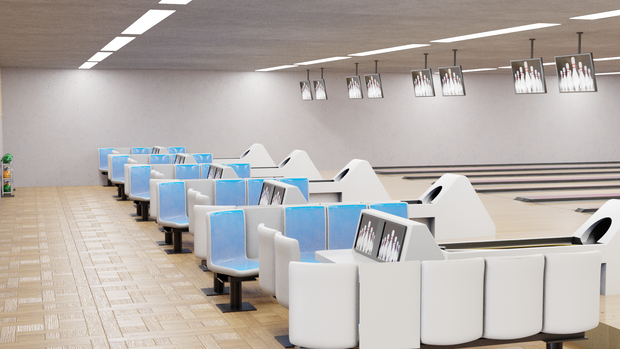 3DCG【bowling_set】ボウリング場　ボーリング場