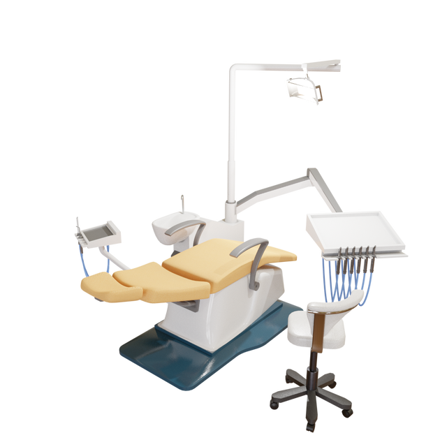 3DCG【dental_set】歯医者 歯科 椅子