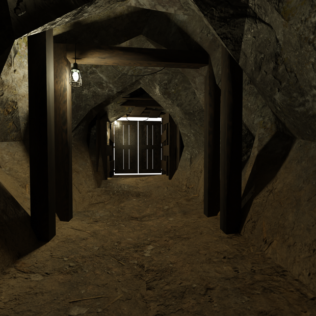 3DCG【cave_set】洞窟 セット