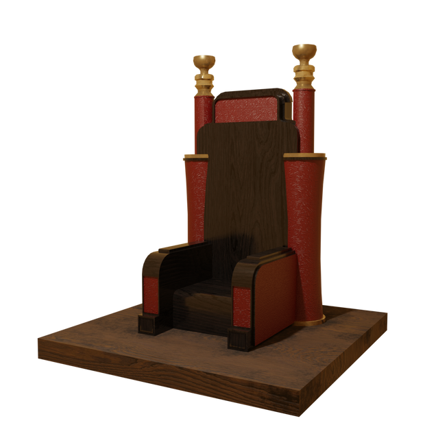 3DCG【throne】玉座