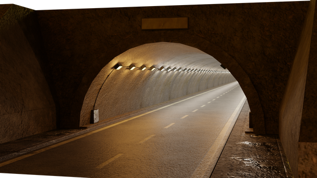 3DCG【tunnel_Set】トンネル パーツセット