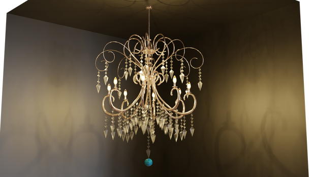 3DCG【chandelier】シャンデリア1