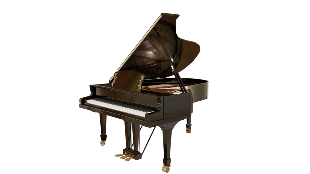 3DCG【grand_piano】グランドピアノ
