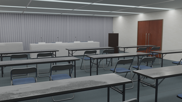 【3DCG】会見場／貸しオフィス