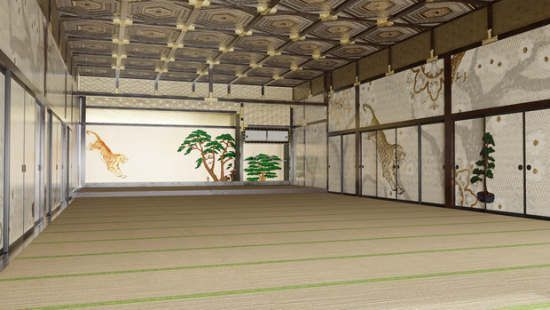 【3DCG】将軍部屋/大広間
