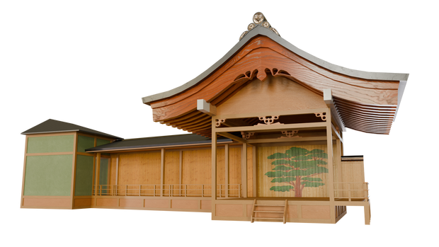【3DCG】能舞台