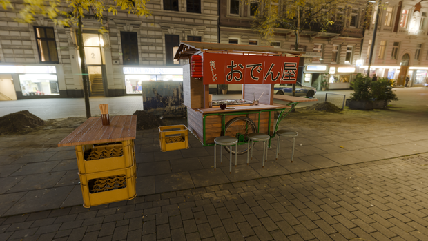 【3DCG】おでん屋台