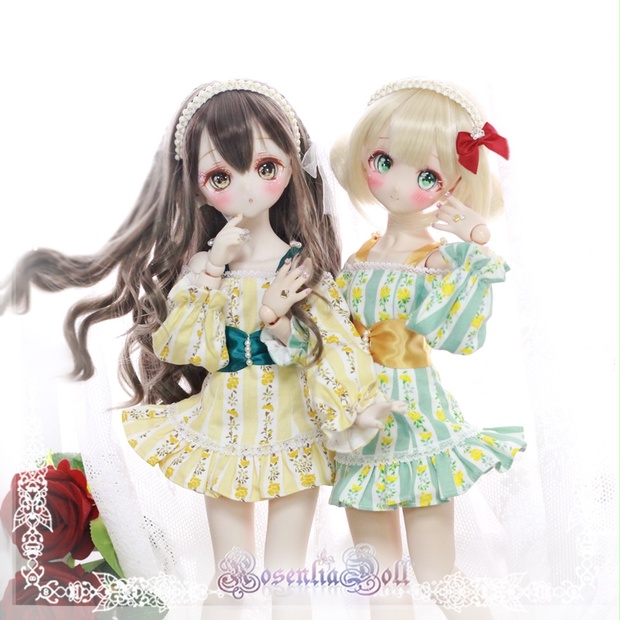 【完売御礼】「夏の旅」MDD・SDM通用 ドール服 ワンピース