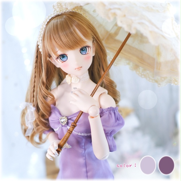 「宝石アイリス 」DD・DDS・SD・1/3サイズ通用 ドール服 4点セット - RosenliaDoll（ロゼンリアドール） - BOOTH