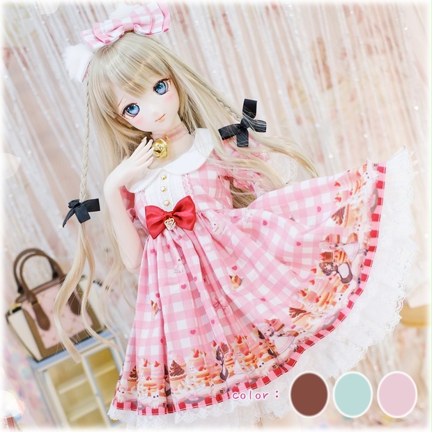 甘々猫チョコ」DD・SD・1/3サイズ通用 ドール服 6点セット