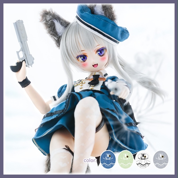 ハニーレター・ブリーズ」MDD・SDM通用 ドール服 4点セット