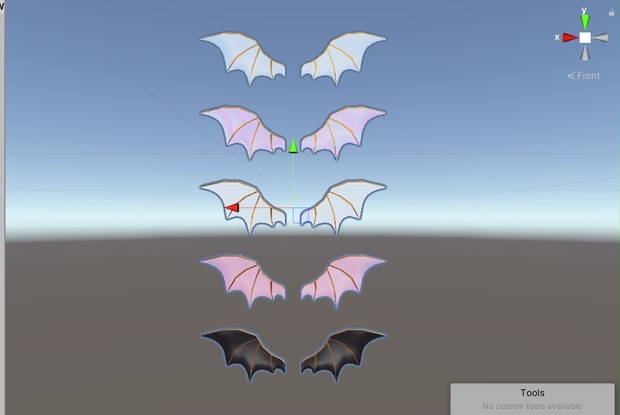 VRChat想定 アバター用 Devil`s wing 5種アセット - Sea of stars factory - BOOTH