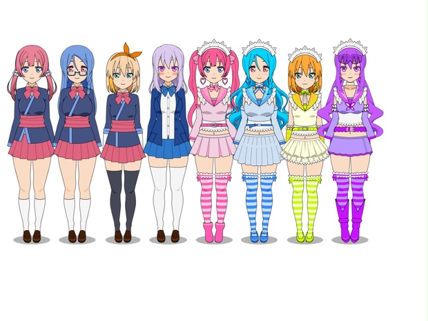 みんなの着せ替え！エクスポートデータスイートガールズ