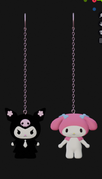 Kuromi and My Melody.