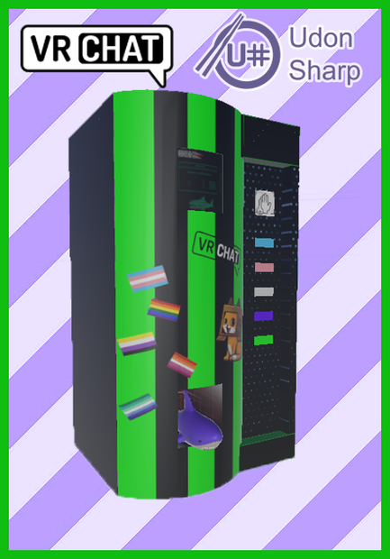 VR Chat Blahaj VendingMachine 3D World Asset