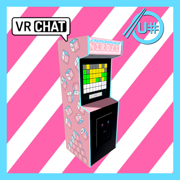 VRChat Nerdle Arcade Game – 3D World Asset