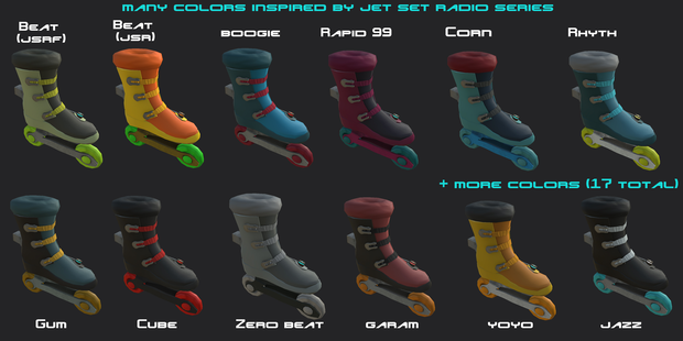 Inline Skates Model Pack