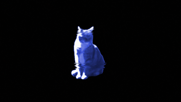 ホログラム ねこ (背景無し)