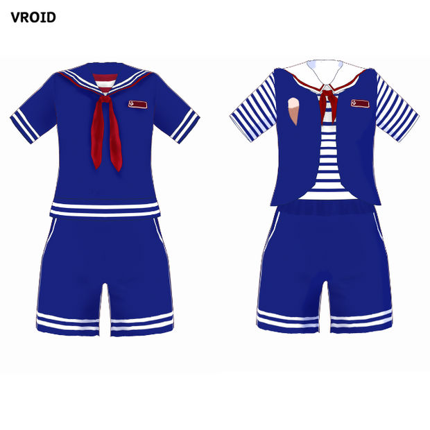 【vroid】Stranger things scoops ahoy! costume ストレンジャーシングス　スクープスアホイ風