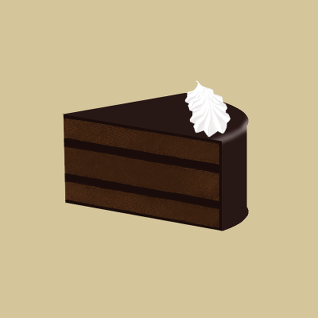 【フリー】チョコレートケーキ素材