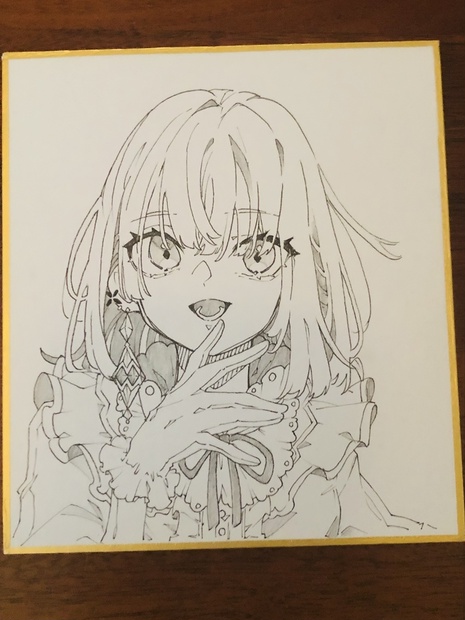 ひな様専用ページ【製作中】手描きイラスト 小色紙&ラミカ風