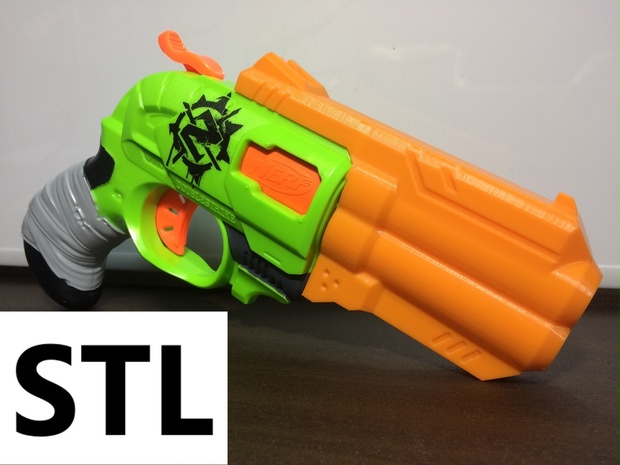 【Nerf MOD】ダブルストライク用 ロングバレル