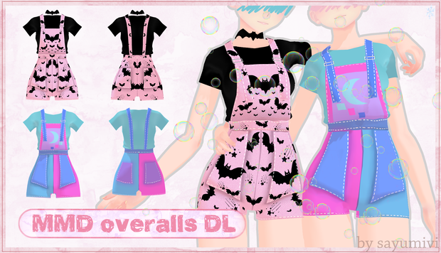 [VRChat + MMD] Overalls DL