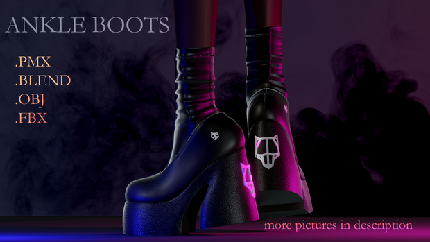 |MMD + VRM| ANKLE BOOTS DL