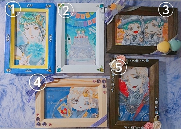 ミニ原画 イラスト ツイステ ジェイド ヴィル The Bottom Of The Sea Where Apples Grow Booth