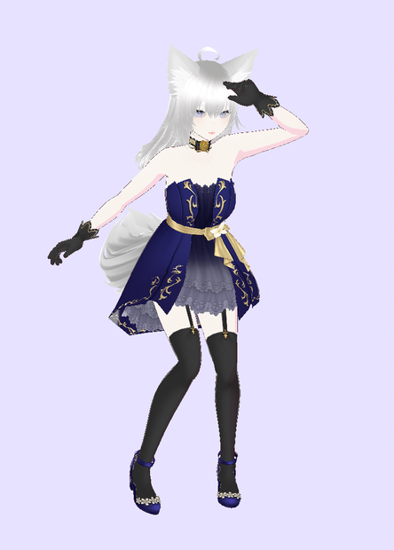 White Fennec Fox Girl [free]
