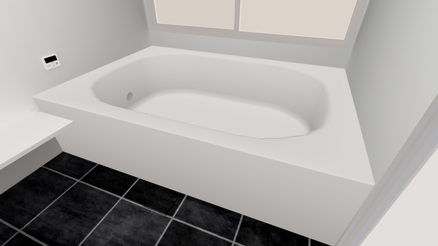 【3Dモデル】バスタブ ／ [3D model] Bathtub