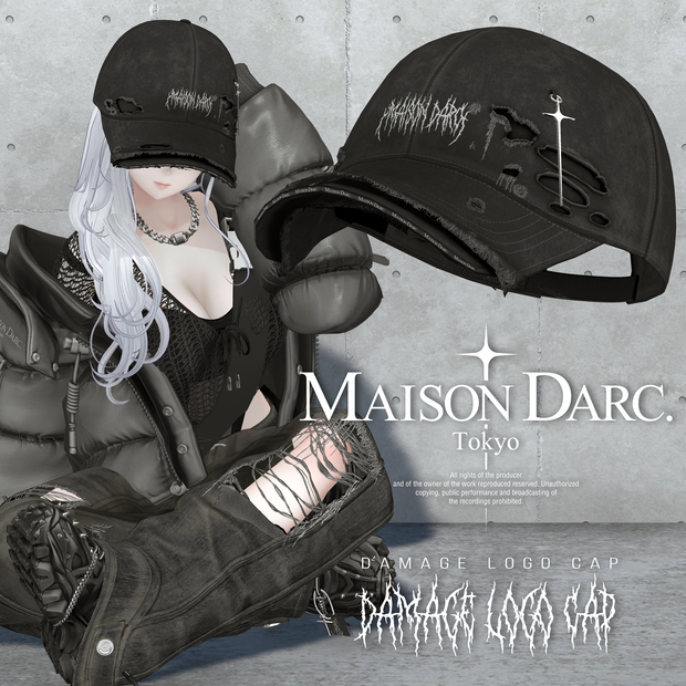♞ DAMAGE LOGO CAP ♞