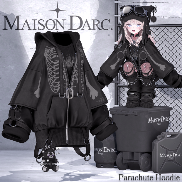 ♘PARACHUTE HOODIE♘