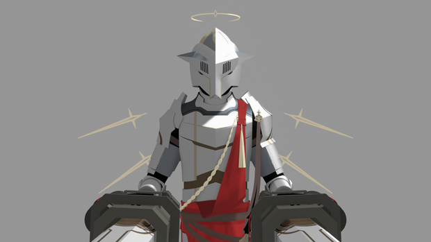 Apostolic knight from Arknights (blend/fbx/unity) アークナイツ