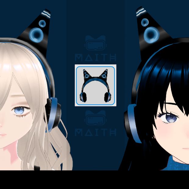 Headphones 🎧 - Vroid Hair Custom Item.