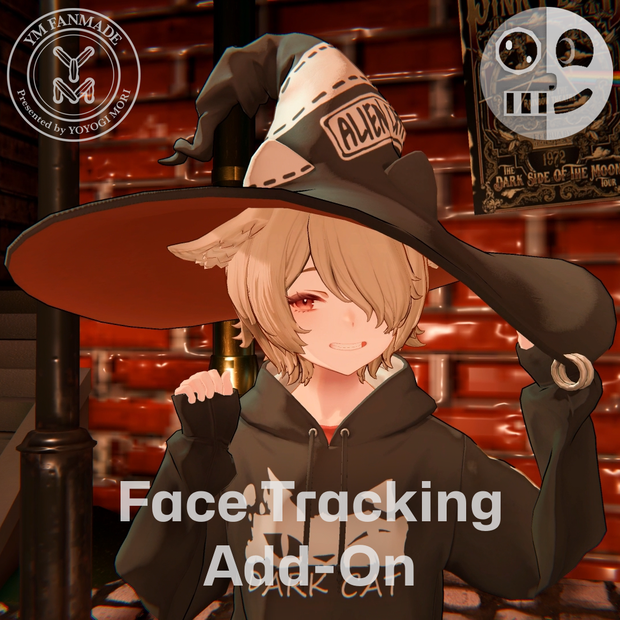 Dark Cat Witch - Face Tracking Add-on